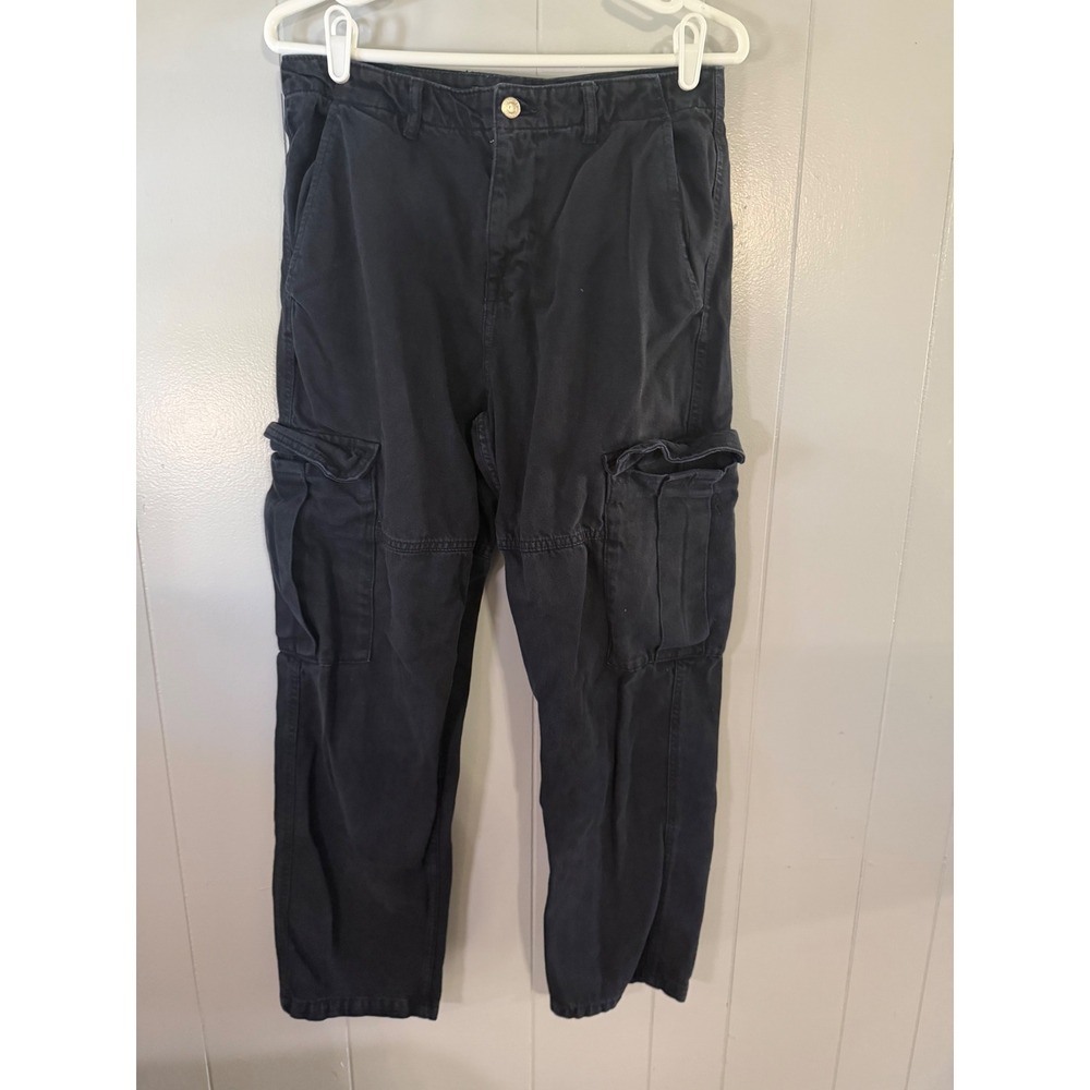Unbranded Cargo Pants‎ Mens 30 Navy Blue Utility Multi-Pocket Straight Leg Twill